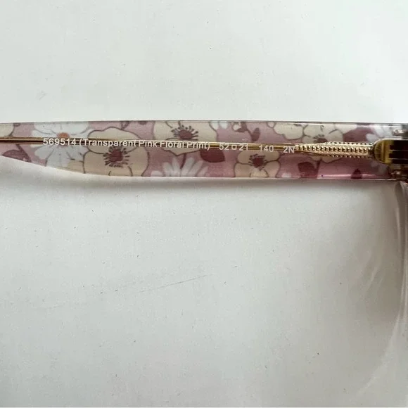 Coach Transparent Pink Floral Print Shades Sunglasses HC8318 (C3449) - Picture 6 of 9